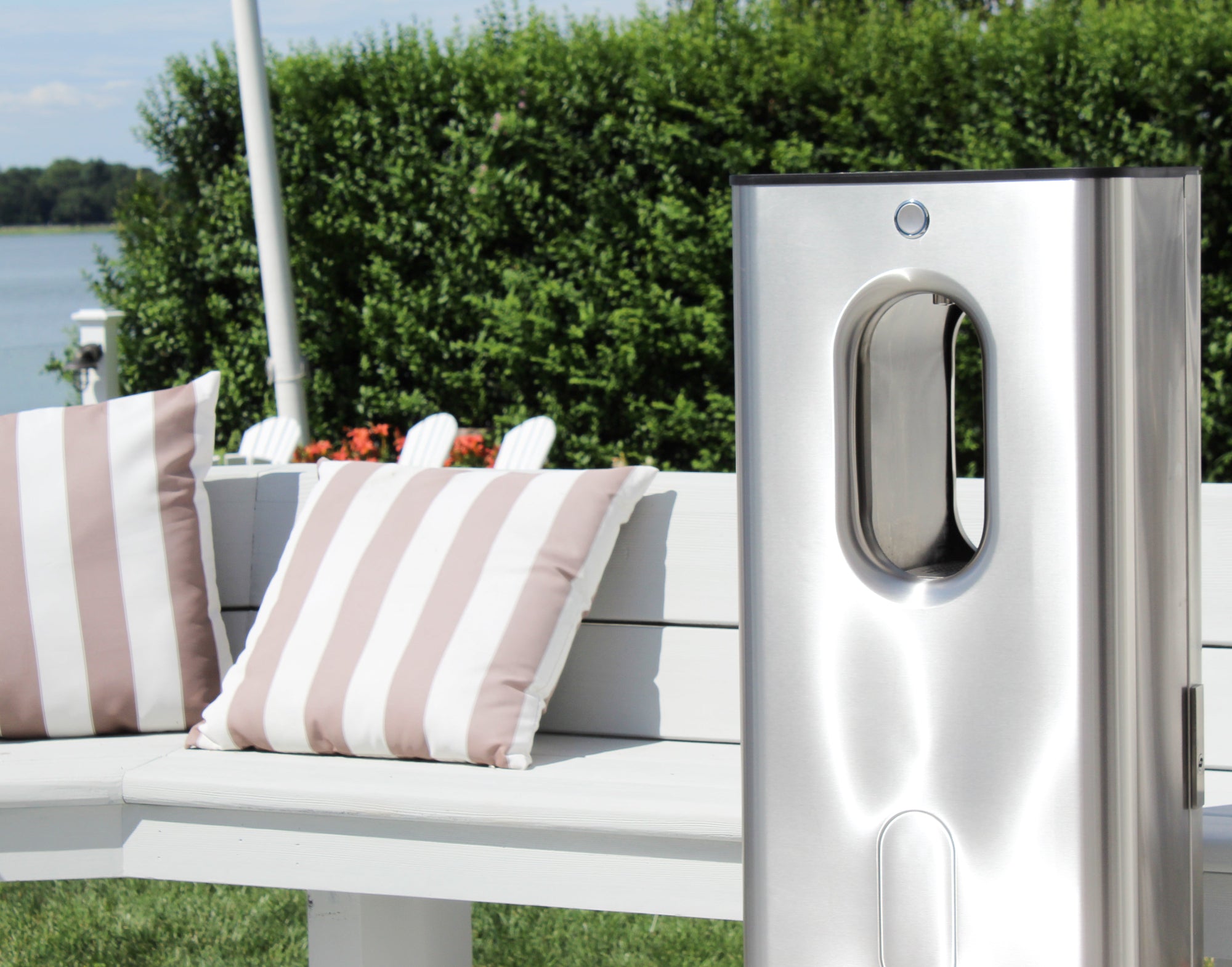 Kara Pure air to water home unit on boat dock outside